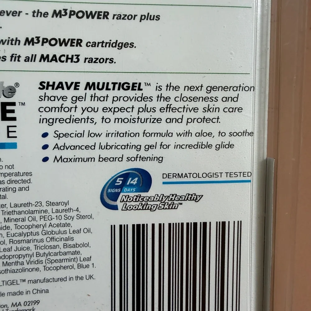 Gillette M3 Power Mach3 Innovation Razor Set Gel Vintage 2004 New Sealed Rare